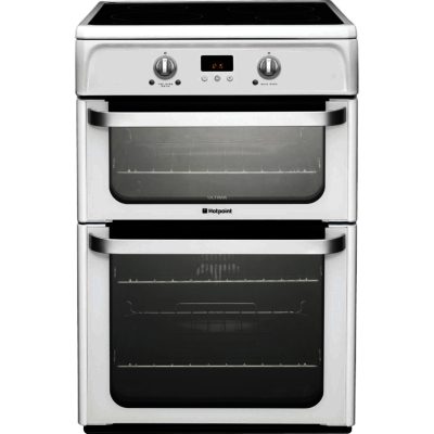 Hotpoint HUI612P Ultima Electric Cooker with Induction Hob in White Hotpoint HUI612P Ultima Electric Cooker with Induction Hob in White
